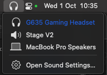 SwiftBar audio device switcher - https://gist.github.com/omgmog/5bb66598c792f98ccdbe39cfd503488c